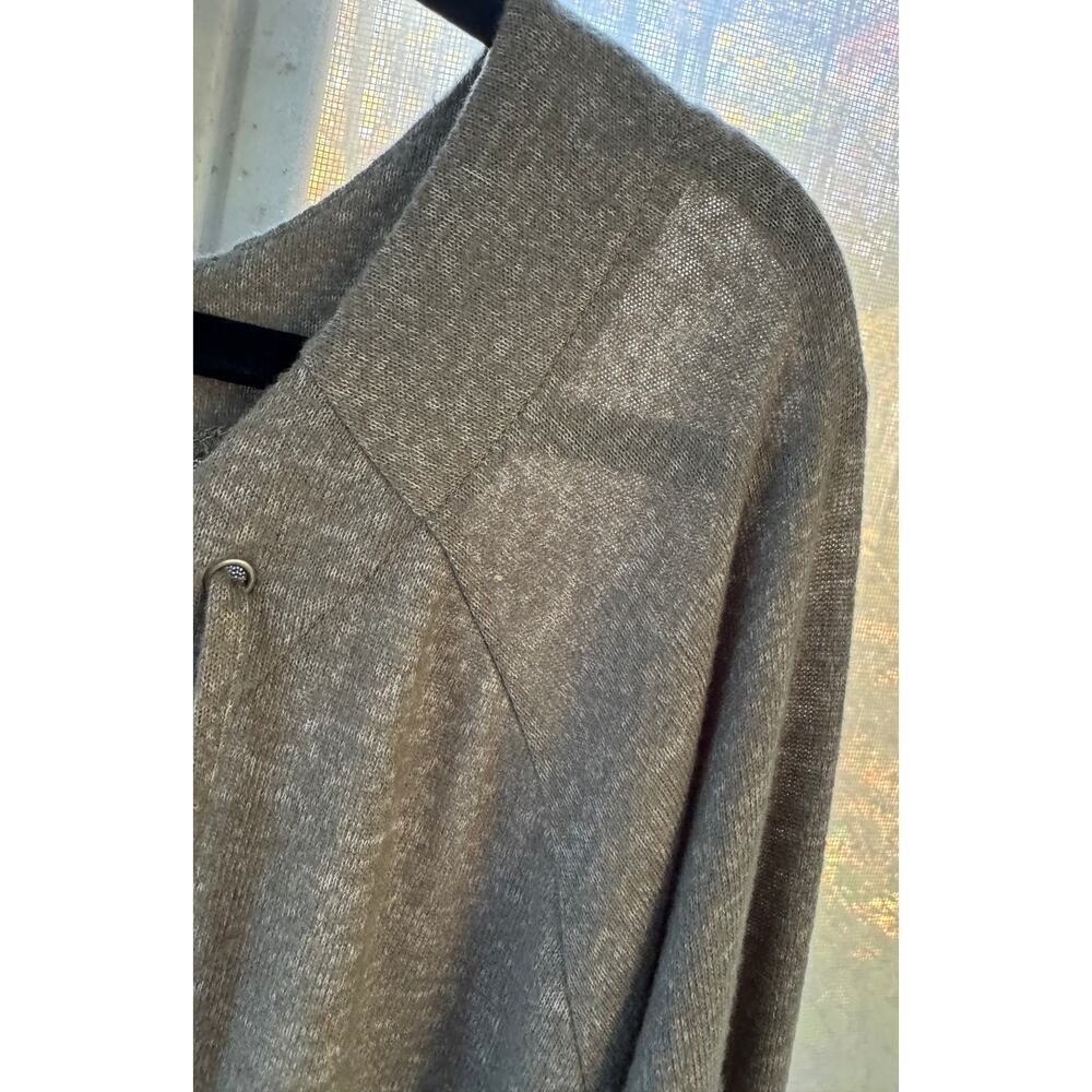 Woman Within 2X (26-28) gray soft tunic with lace up front over chest. - Picture 7 of 10